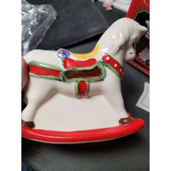 Vintage Rocking Horse Collection Coin Bank By Mount Clemens Pottery Mint 80s - Picture 7 of 9